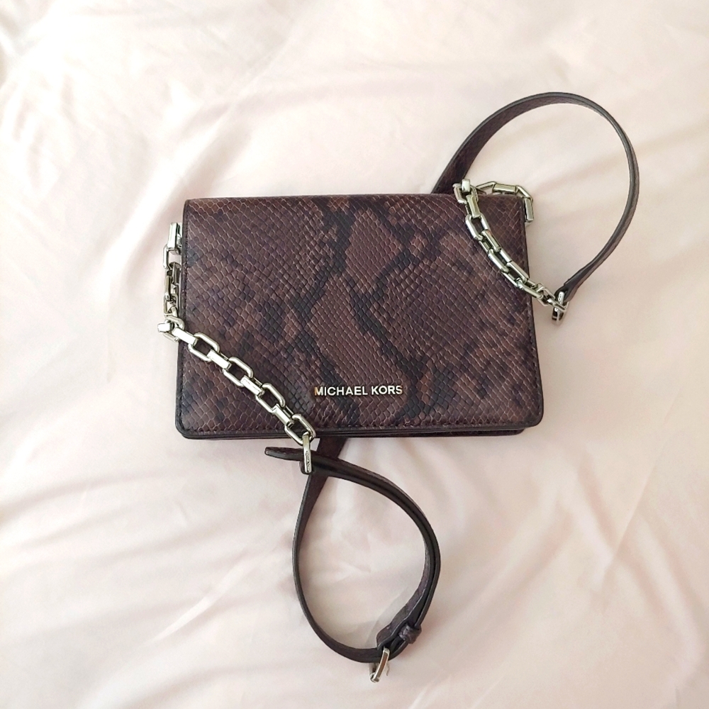Michael Kors Snake Skin Crossbody Bag